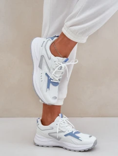 Buty Sportowe Damskie Big Star NN274A094 HI-POLY SYSTEM Biało-Niebieskie
