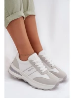Dámské sportovní tenisky Big Star TT274879 HI-POLY SYSTEM Bílá-Szara