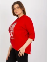 Dámska blúzka RV BZ 8456.35 červená - FPrice