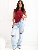 Tričko RV TS 4833.00X burgundy