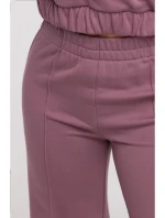 B296 Široké nohavice s prednými švami - vres