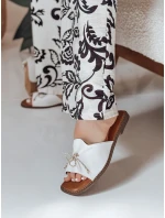 Dámske žabky s mašľou KISSBOW white FashionStreet ZY0755