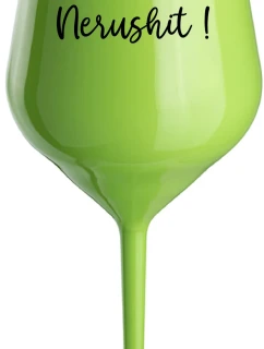 NERUSHIT! - zelený nerozbitný pohár na víno 470 ml