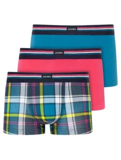 Pánske boxerky 3Pack 17302913 B91 modré s potlačou - Jockey