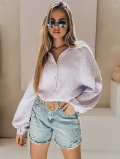 Dámske džínsové šortky s opaskom HOT SUMMER blue FashionStreet SY0485