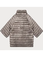 Obojstranná dámska plus size bunda Goodlookin cocoa/panther s 3/4 rukávmi (M6-6308-358) Obojstranná dámska plus size bunda Goodlookin cocoa/panther s 3/4 rukávmi (M6-6308-358)