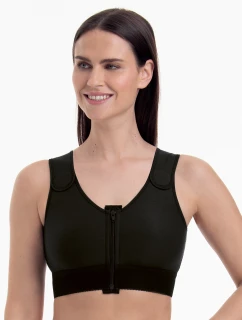 Kompresná podprsenka Valencia na obe strany, predné zapínanie 1194X čierna - Anita Care