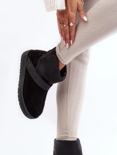 Śniegowce Ocieplane Na Platformie Czarne Big Star MM274151