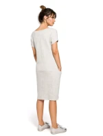 Denné šaty B050 ecru - BeWear