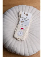 Dámske prírodné ponožky 100% bavlna 201