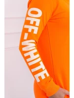 Off White šaty neon orange