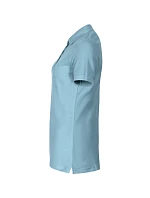 Bavlnené dámske polo tričko sky blue Bavlnené dámske polo tričko sky blue