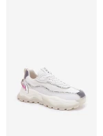 Damskie Sportowe Buty Cross Jeans II2R4017C Białe