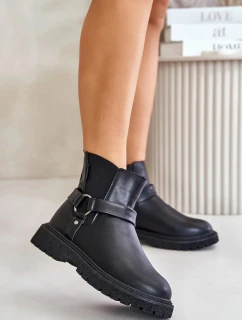 Dámske členkové topánky 00274A128 Black - Big Star