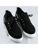 Čierne nazúvacie dámske tenisky (C1039)