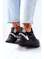 Damskie Sportowe Buty Cross Jeans II2R4018C Czarne