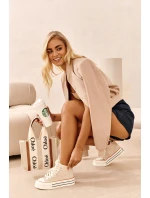 Trampki Damskie Na Platformie Beżowe Aineri Trampki Damskie Na Platformie Beżowe Aineri