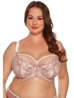 Maxi podprsenka BSM 1244 Ranita púdrovo ružová s ecru - Gaia Maxi podprsenka BSM 1244 Ranita púdrovo ružová s ecru - Gaia