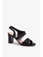 Sandále na podpätku model 212908 Krok vo veľkom štýle Sandále na podpätku model 212908 Krok vo veľkom štýle