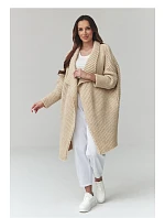 Zapínanie svetra model 226881 Makadamia