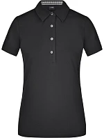 Daiber JN 969 Dámske piqué polo „Plain“ 02.0969 čierna/čierna/biela Daiber JN 969 Dámske piqué polo „Plain“ 02.0969 čierna/čierna/biela