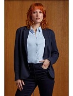 NEOBLU Marcel Women Dámsky piqué sako 24.3170 šedá melírovaná NEOBLU Marcel Women Dámsky piqué sako 24.3170 šedá melírovaná