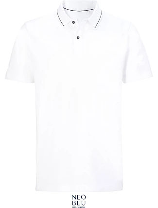 NEOBLU Orel Unisex piqué polo z hrubej bavlny 24.4337 optická biela NEOBLU Orel Unisex piqué polo z hrubej bavlny 24.4337 optická biela