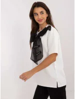Blúzka LK BZ 509621 3.54 bielo-čierna