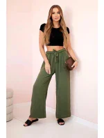 Dámske nohavice 5878 khaki - Kesi