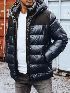 FashionStreet pánska tmavomodrá prešívaná bunda TX4159