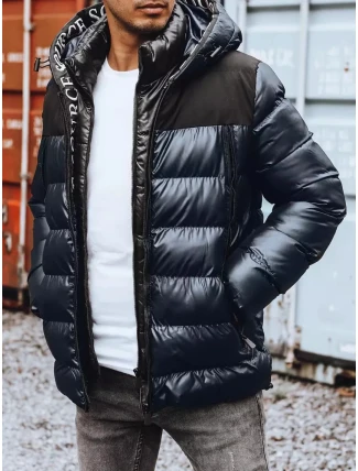 FashionStreet pánska tmavomodrá prešívaná bunda TX4159