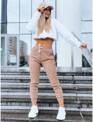 Dámske manšestrové nohavice MARIE camel FashionStreet UY1575 Dámske manšestrové nohavice MARIE camel FashionStreet UY1575