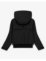 Krátka čierna bunda s kapucňou (B6126-1) Krátka čierna bunda s kapucňou (B6126-1)