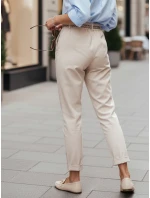 Dámske látkové nohavice ERLON light beige FashionStreet UY2027