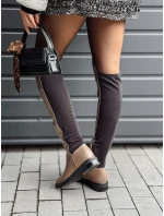 Dámske dlhé kávové topánky LONGDIT FashionStreet ZY0501