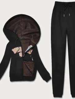 Čierny dámsky polarový komplet (ZCH2212)