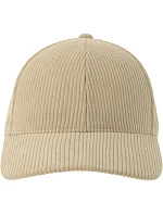 Atlantis Headwear Cordy-S 6-panelová manšestrová čiapka 33.0226 stone Atlantis Headwear Cordy-S 6-panelová manšestrová čiapka 33.0226 stone