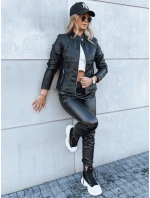 Dámska kožená bunda TRENDY FUSION black FashionStreet TY3896 Dámska kožená bunda TRENDY FUSION black FashionStreet TY3896