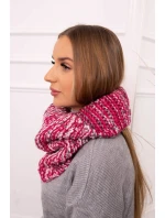 KN16 Dámska šatka s čiapkou fuchsiová