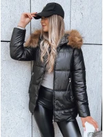 Dámska prešívaná zimná bunda AMBER DAWN black FashionStreet TY3810 Dámska prešívaná zimná bunda AMBER DAWN black FashionStreet TY3810