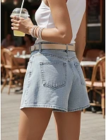 Dámske džínsové šortky HOT LIGHT blue FashionStreet SY0467