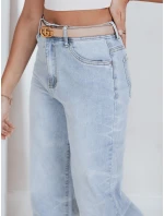 Dámske široké modré džínsy FashionStreet UY2820 Dámske široké modré džínsy FashionStreet UY2820