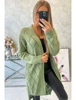 Sveter s geometrickým vzorom tmavo mätový Sveter s geometrickým vzorom tmavo mätový