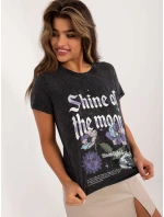 Blúzka D12048M02556E tmavosivá