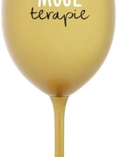 MOJE TERAPIE - zlatá sklenice na víno 350 ml