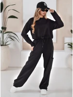 Dámske tepláky CHARM black FashionStreet AY0957