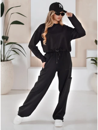 Dámske tepláky CHARM black FashionStreet AY0957