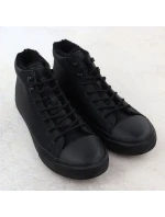 Pánske čierne zateplené členkové tenisky Big Star OO174607