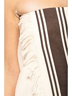 Kariban K 128 Plážová osuška Fouta 20.K128 natural/chocolate Kariban K 128 Plážová osuška Fouta 20.K128 natural/chocolate