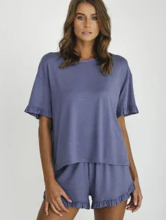 Taliansky módny štýl kr.r. kr.sp. farba:modrá